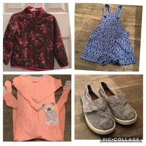 Girls 4t Toms size 11 Pajamas Fleece